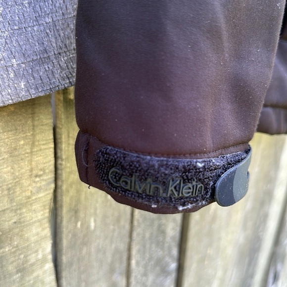 Men’s Calvin Klein Fleece Lined Double Zip Winter Coat size Large - Picture 6 of 8